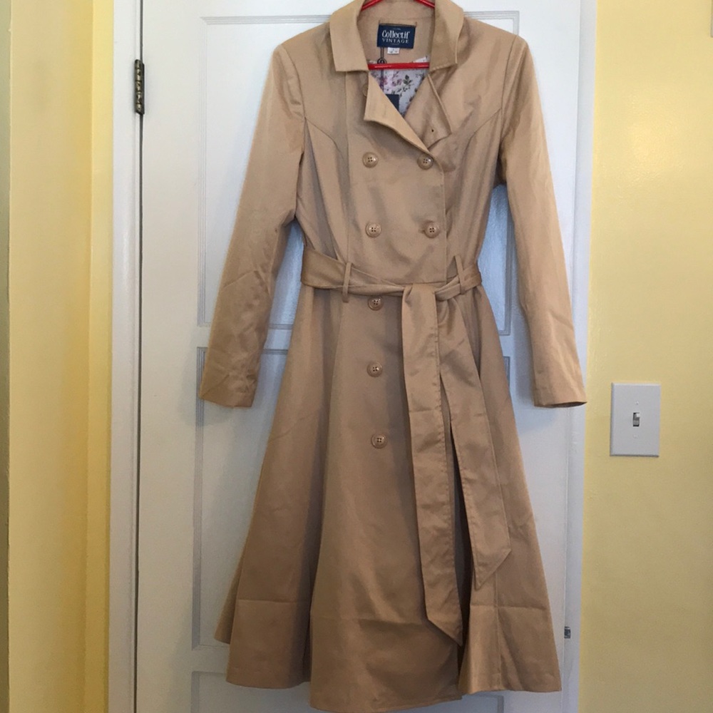 Collectif Korrina swing trench coat